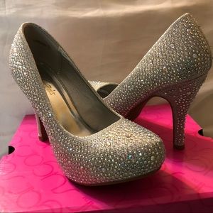 Rhinestone Platform Heels